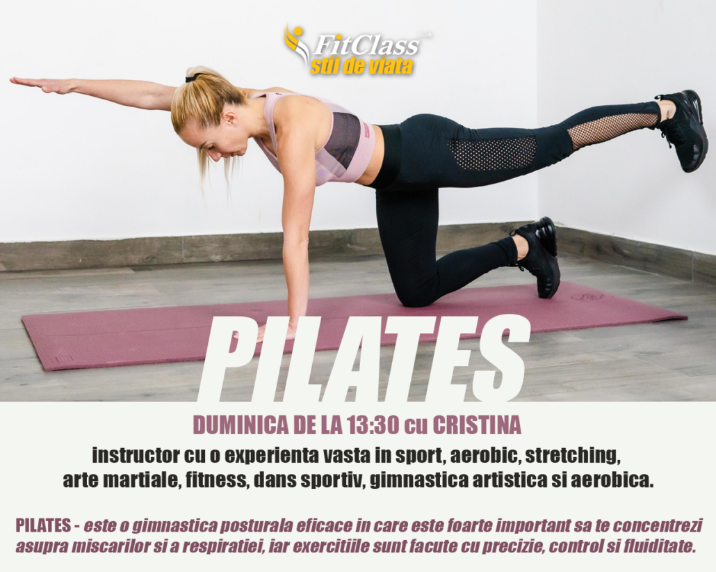 PILATES cu Cristina FitClass Club Titan Sector 3 Bucuresti Sala